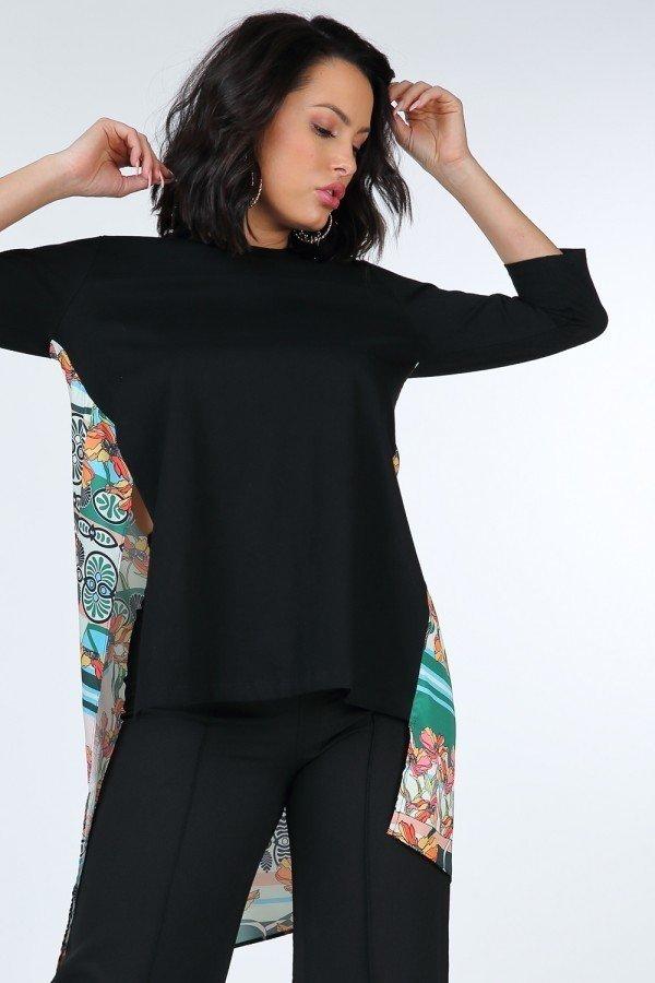 Asymmetrical Print High Low Top - Top - SmartBuyApparel