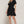 Button Down Side Bow Linen Effect Mini Dress - | SmartBuyApparel