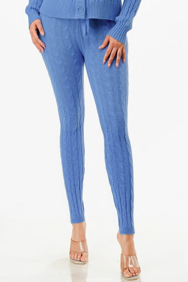 Cable Sweater Cardigan 2pc Set - | SmartBuyApparel