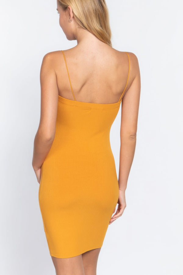 Cami Heavy Rib Mini Dress - Dress - SmartBuyApparel