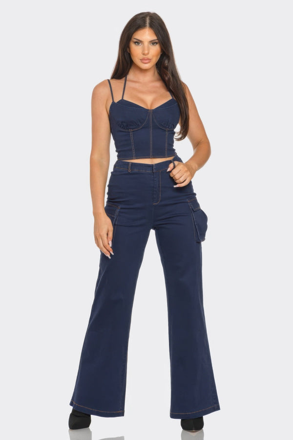 Crop Jacket 3PCS Set - Women's set - SmartBuyApparel