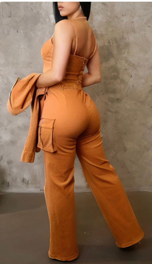 Crop Jacket 3PCS Set - Women's set - SmartBuyApparel