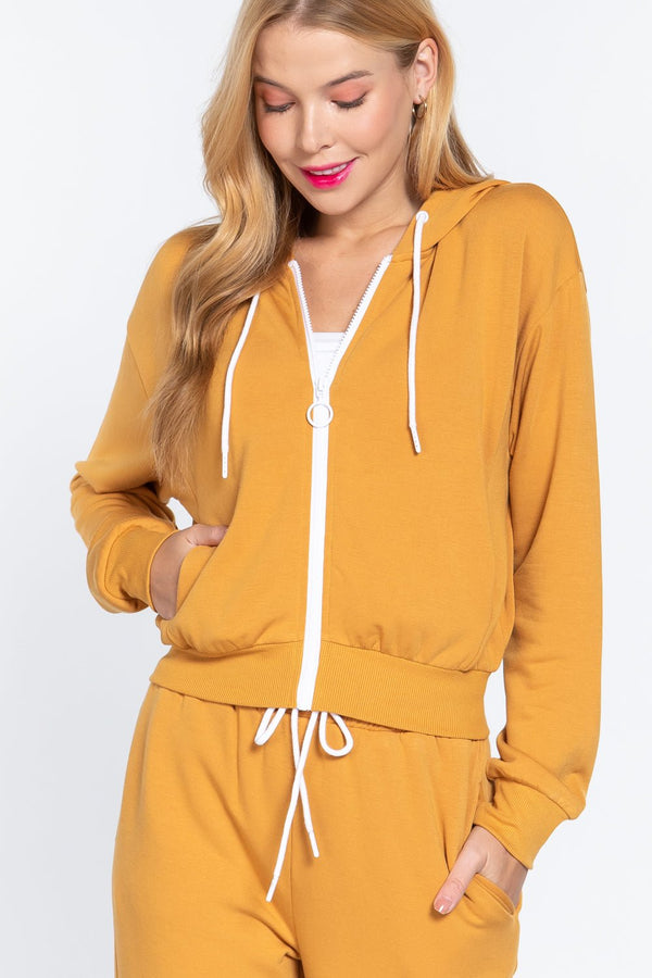 Fleece French Terry Jacket - Women's jacket - SmartBuyApparel