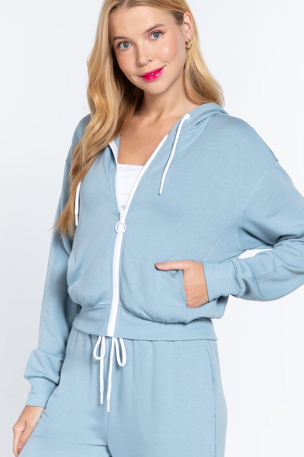 Fleece French Terry Jacket - Women's jacket - SmartBuyApparel