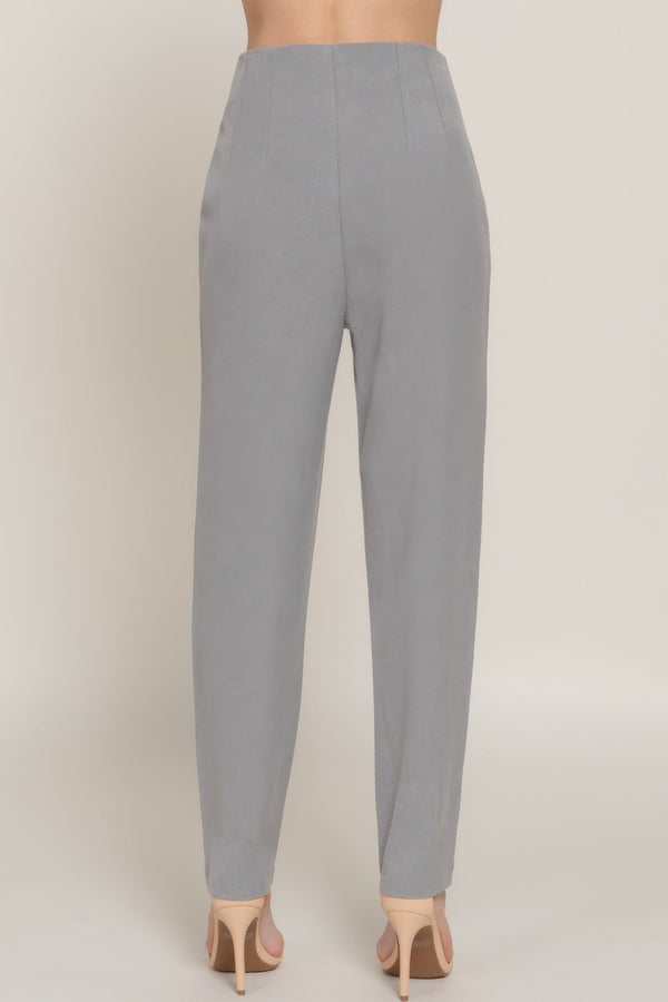 High Waist Pintuck Detail Long Pants - Women's Pants - SmartBuyApparel