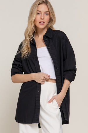 Long Sleeve Loose Fit Shirt - Women's shirt - SmartBuyApparel