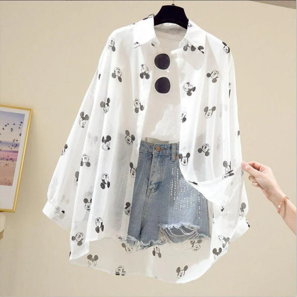 Mickey Women's Blouse Shirt | SmartBuyApparel