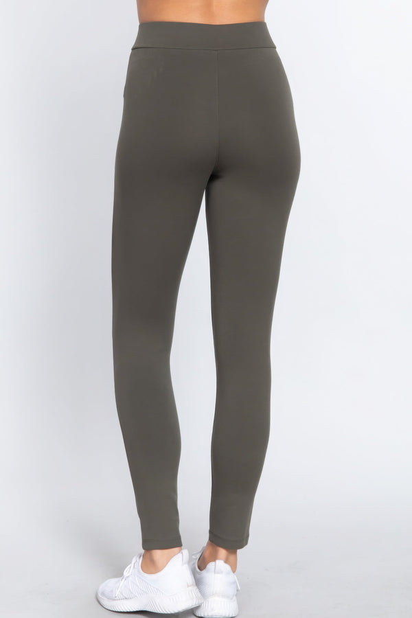 Mid - Rise Ponte Pants - Women's Pants - SmartBuyApparel