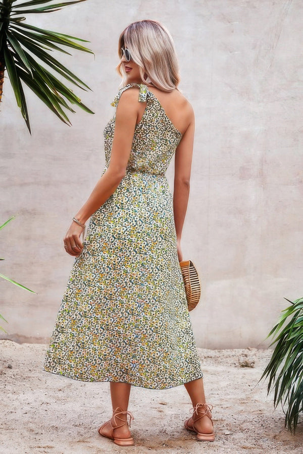One Shoulder Sleeveless Maxi Dress - | SmartBuyApparel