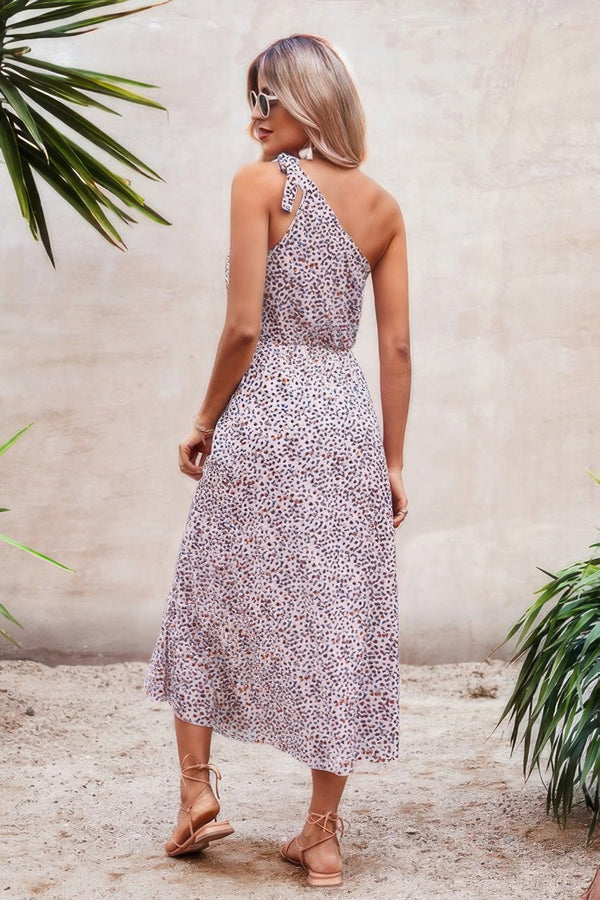 One Shoulder Sleeveless Maxi Dress - | SmartBuyApparel