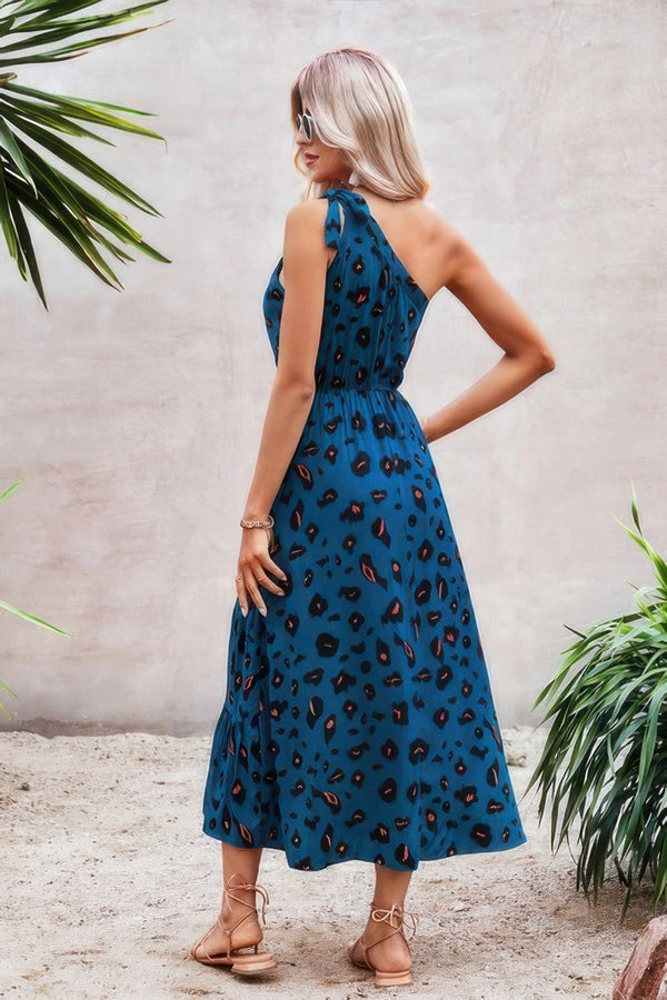 One Shoulder Sleeveless Maxi Dress - | SmartBuyApparel