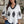 Plus V Neck Geo Print Puff Sleeve Blouse - | SmartBuyApparel