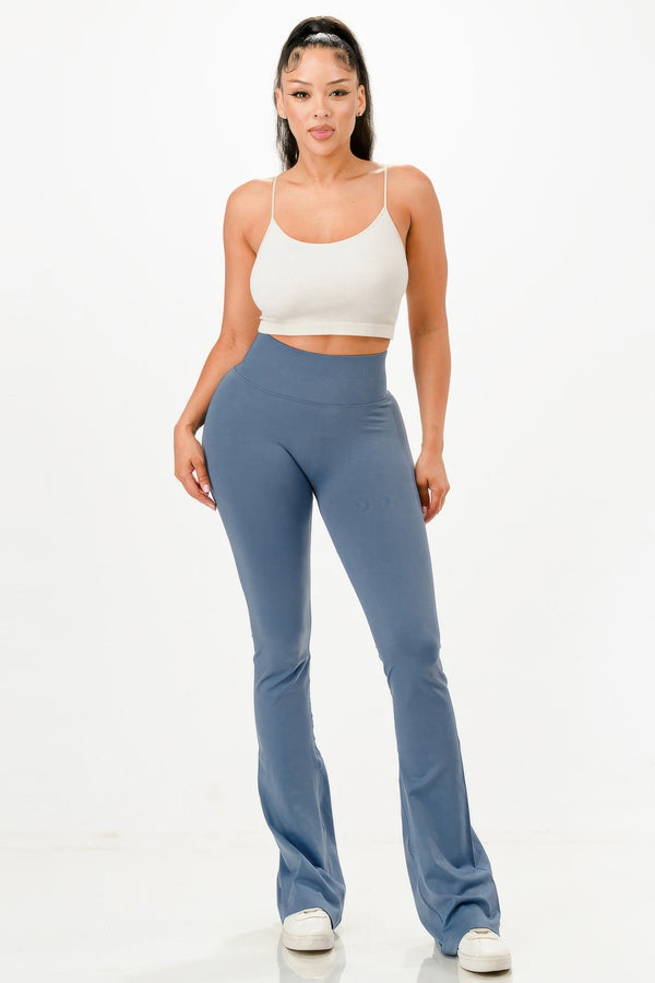 Premium Seamless Bell Bottom Work Out Flare Pants - | SmartBuyApparel