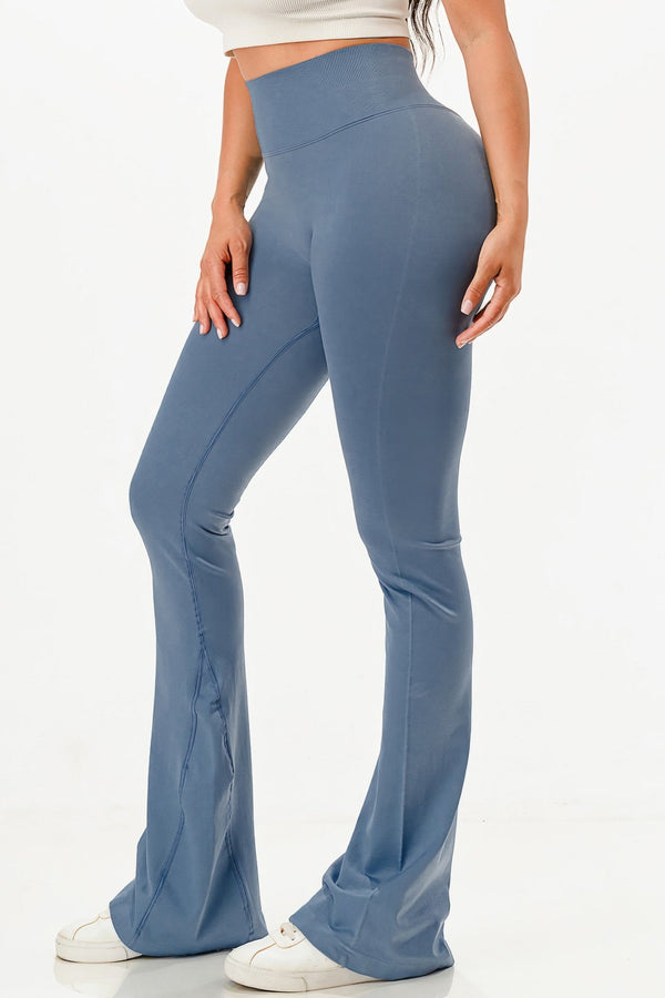 Premium Seamless Bell Bottom Work Out Flare Pants - | SmartBuyApparel