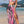 Printed Two Pieces Split Sheer Mesh Pants Swimsuit - | SmartBuyApparel