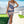 Ruched Allover Print Drawstring Split Thigh Dress - | SmartBuyApparel