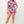 Satin Dolman Print Button Down Top And Shorts Set - Women's set - SmartBuyApparel