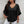 Solid Plus V Neck Ruffle Trim Petal Sleeve Blouse - | SmartBuyApparel