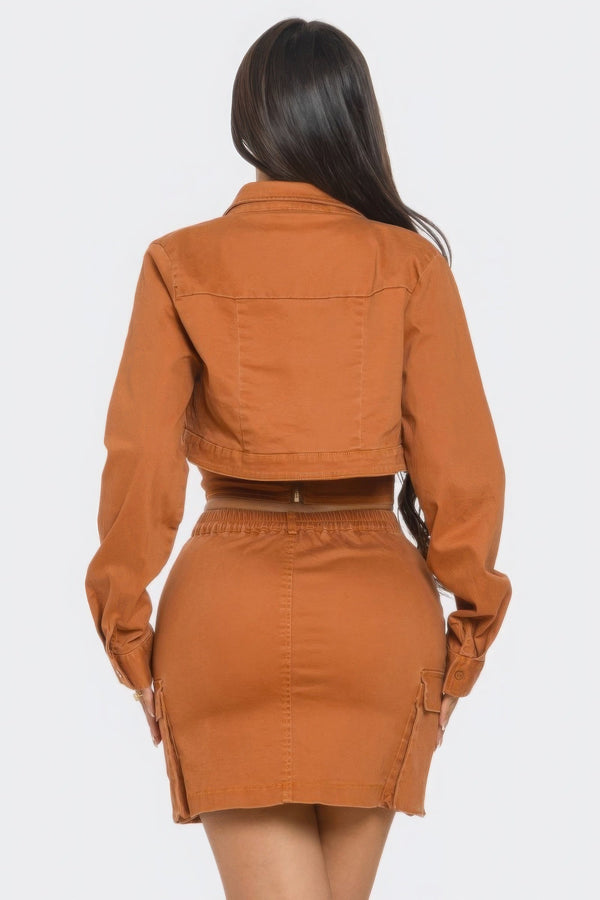 Three - Piece Skirt Set - Women's set - SmartBuyApparel