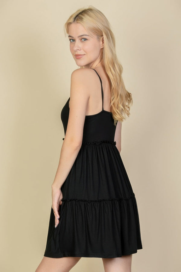 Tiered Cami Swing Dress - Dress - SmartBuyApparel