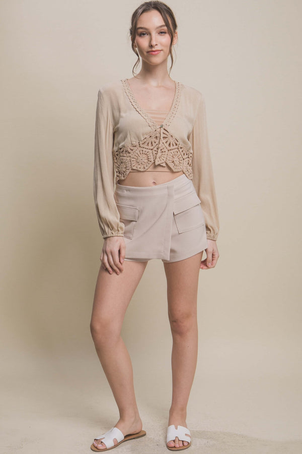 Vertigo Skorts With Cargo Pockets - Skort - SmartBuyApparel