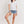 Waffle Raw Edge V - neck Rolled Up Short Sleeves Top - Women's top - SmartBuyApparel